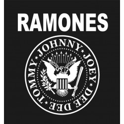 RAMONES (eagle logo, grey...